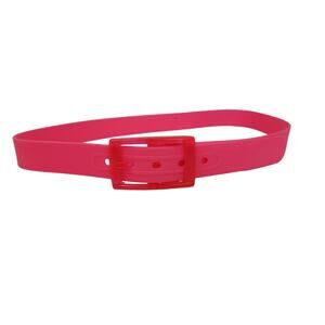 Hot Pink Silicone Jelly Belt Retro